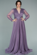 Long Lavender Evening Dress ABU2265
