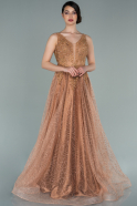 Long Copper Evening Dress ABU2271