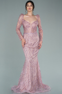 Long Powder Color Mermaid Evening Dress ABU2284