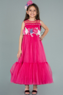 Long Fuchsia Girl Dress ABU2291