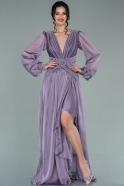 Long Lavender Chiffon Prom Gown ABU1536