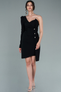 Short Black Invitation Dress ABK1379