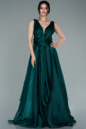 Long Emerald Green Chiffon Engagement Dress ABU2320