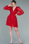 Short Red Invitation Dress ABK1383