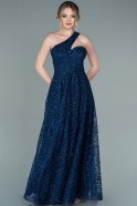 Long Navy Blue Evening Dress ABU2100