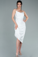 Midi White Night Dress ABK1389