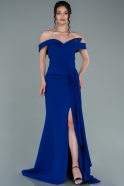 Long Sax Blue Engagement Dress ABU2345