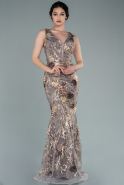 Long Mink Mermaid Evening Dress ABU1155
