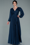 Long Navy Blue Evening Dress ABU2359