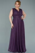 Dark Purple Long Plus Size Evening Dress ABU2245