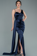 Long Navy Blue Prom Gown ABU2373