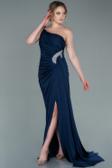 Long Navy Blue Evening Dress ABU2383
