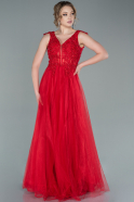 Long Red Evening Dress ABU2389