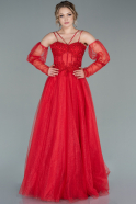 Long Red Evening Dress ABU2393