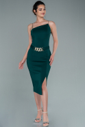 Midi Emerald Green Invitation Dress ABK1411