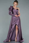 Lavender Long Satin Evening Dress ABU1715