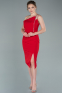 Midi Red Invitation Dress ABK1412