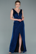 Long Sax Blue Engagement Dress ABU2416