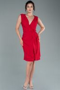 Short Red Invitation Dress ABK1425