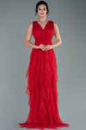Long Red Prom Gown ABU2429