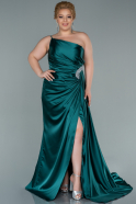 Emerald Green Long Plus Size Evening Dress ABU2467