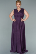 Purple Long Oversized Evening Dress ABU1762