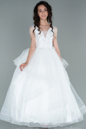 White Kid Wedding Dress AN30001