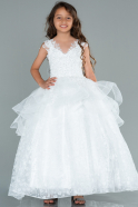 White Kid Wedding Dress AN30005