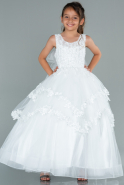 White Kid Wedding Dress AN30020