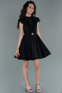 Short Black Girl Dress ABK1434