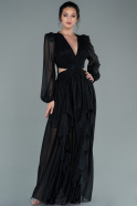 Long Black Evening Dress ABU2372