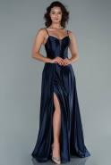 Long Navy Blue Prom Gown ABU2468