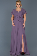 Lila Long Plus Size Evening Dress ABU032