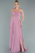 Long Powder Color Chiffon Prom Gown ABU2458