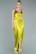 Pistachio Green Long Engagement Dress ABU564