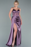 Lavender Long Satin Evening Dress ABU2130