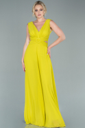 Pistachio Green Chiffon Invitation Dress ABT075
