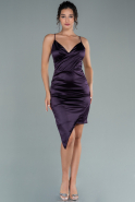 Short Dark Purple Invitation Dress ABK1449