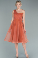 Orange Midi Prom Gown ABK1380