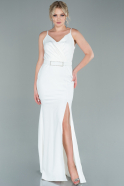 Long White Evening Dress ABU2397