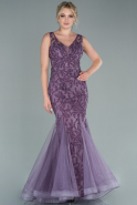 Lavender Long Mermaid Evening Dress ABU2269