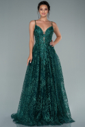 Emerald Green Long Evening Dress ABU1610