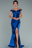 Long Sax Blue Mermaid Prom Dress ABU2489