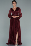 Long Burgundy Evening Dress ABU2491