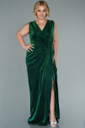 Emerald Green Long Plus Size Evening Dress ABU2301