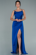 Long Sax Blue Prom Gown ABU2510