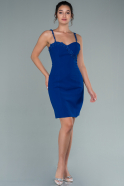 Mini Sax Blue Invitation Dress ABK1464