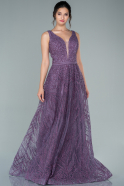 Long Lavender Evening Dress ABU2418