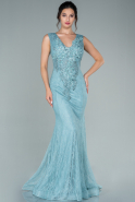 Long Mint Dantelle Mermaid Prom Dress ABU2511