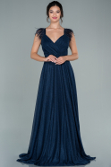 Navy Blue Long Evening Dress ABU1639